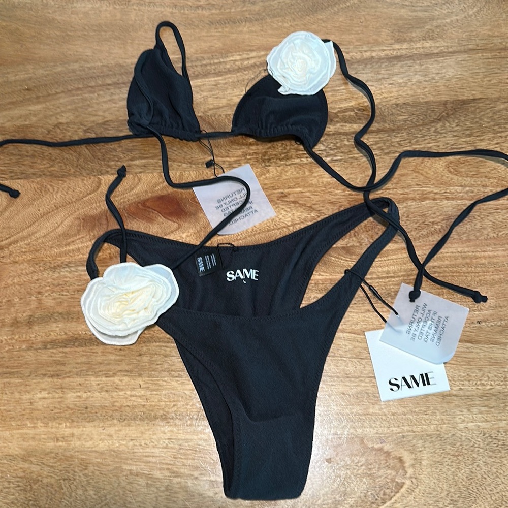 Same swim. Medium Top. Large Bottom